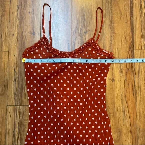 NWT Réalisation Par The Esmé Rouge Spot 100% Silk Slip Dress Size S - Picture 7 of 15